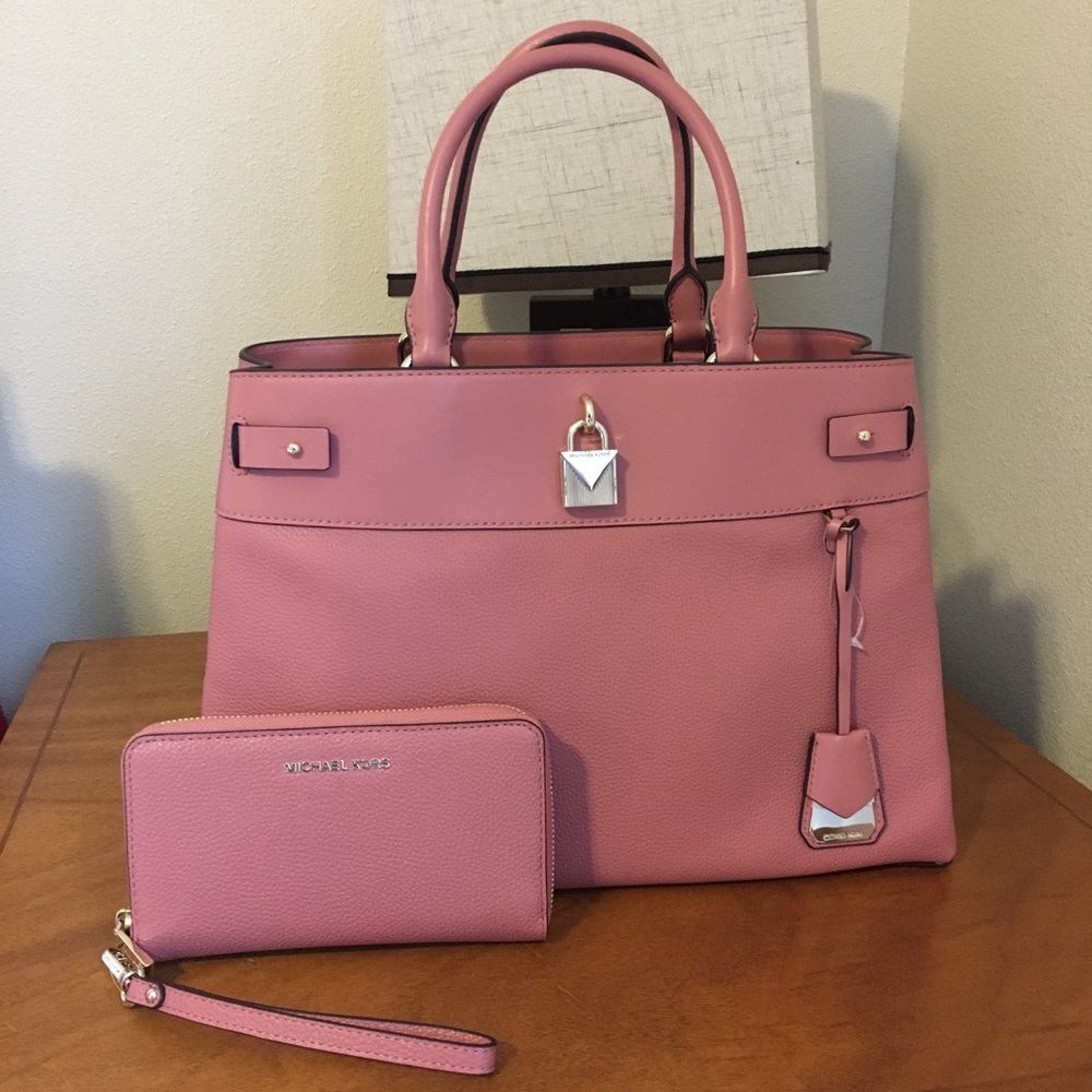 Michael Kors Gramercy satchel and wallet set